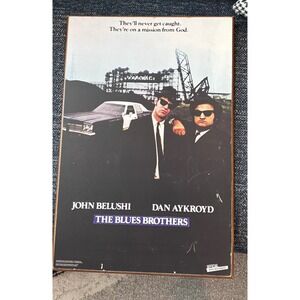 Blues Brothers Official Movie Merchant Poster mounted on Masonite